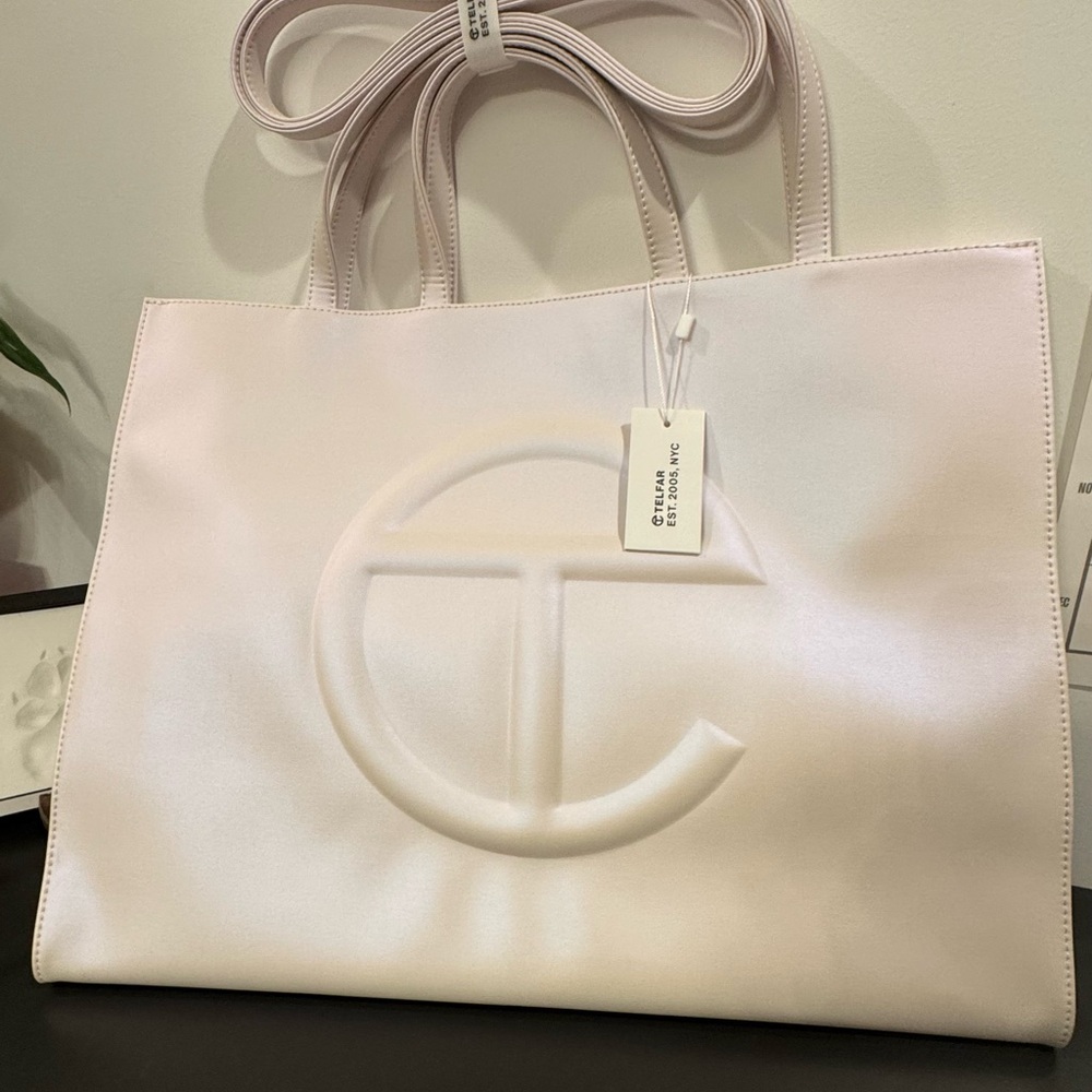 Telfar Large Shopping Bag - Pearl